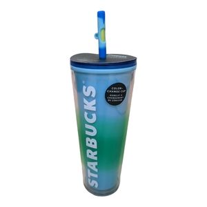 Starbucks Blossom Color Change Venti Tumbler W/Swirl Straw Topper